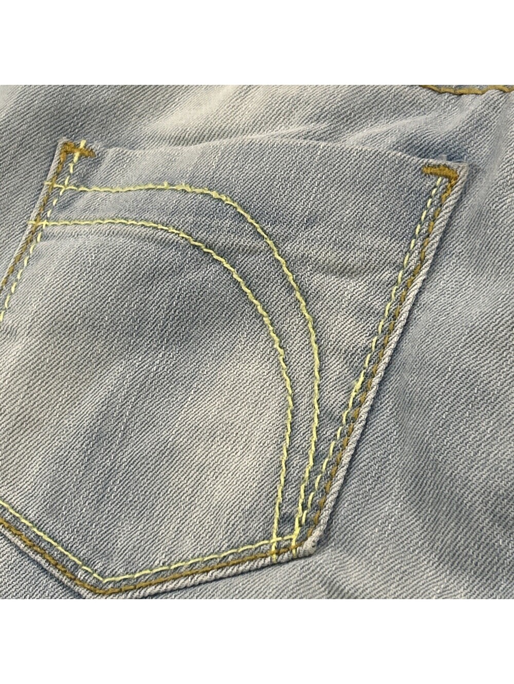 Killah Jeans Y2K Second Skin Jeans Size 26 Zipper Ankle Green Stitching - Picture 10 of 10